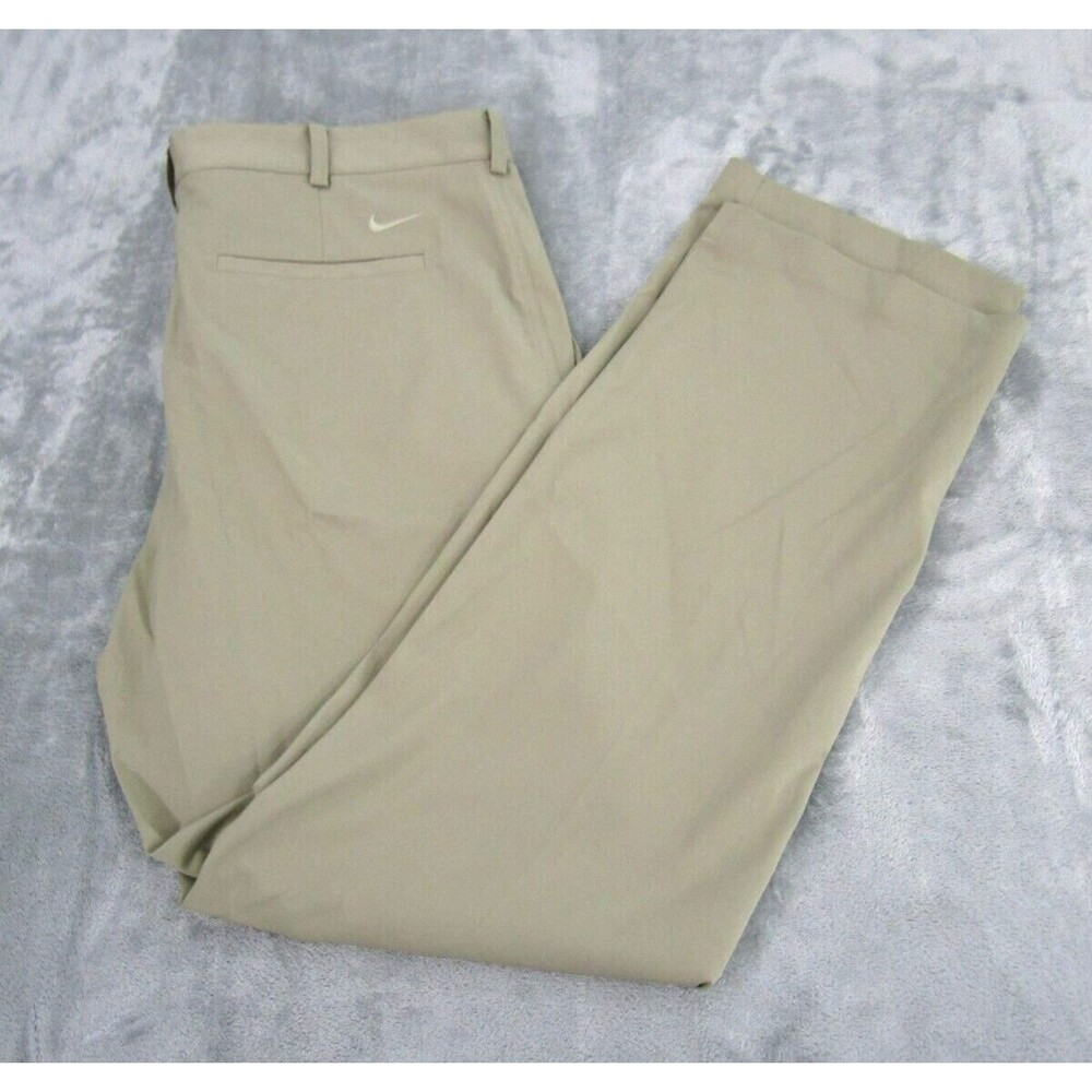 Nike Golf Men's 36X32 Pants Dri-Fit Beige Outdoor Chino with Pockets